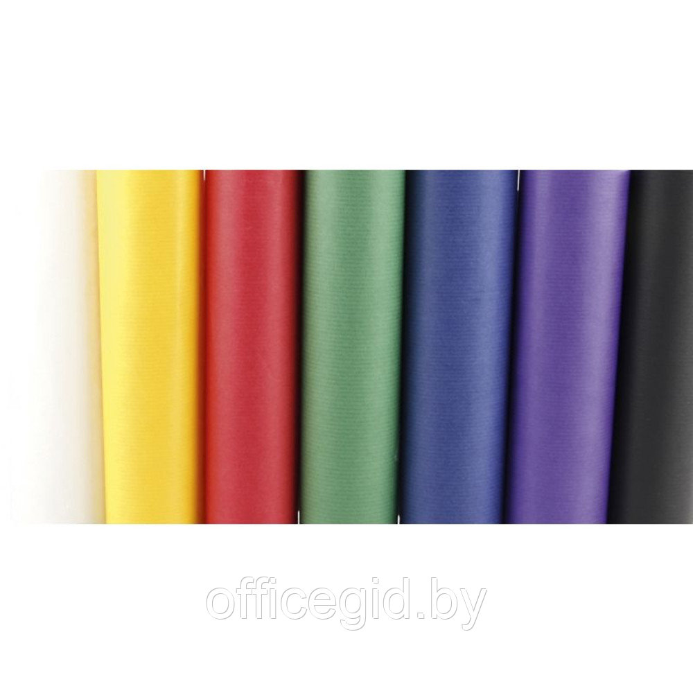 Бумага декоративная в рулоне "Coloured Kraft", 3x0,7 м, 65 г/м2, желтый - фото 2 - id-p188890627