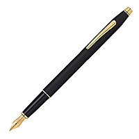 Ручка перьевая "Cross Classic Century Black", золотистый, черный