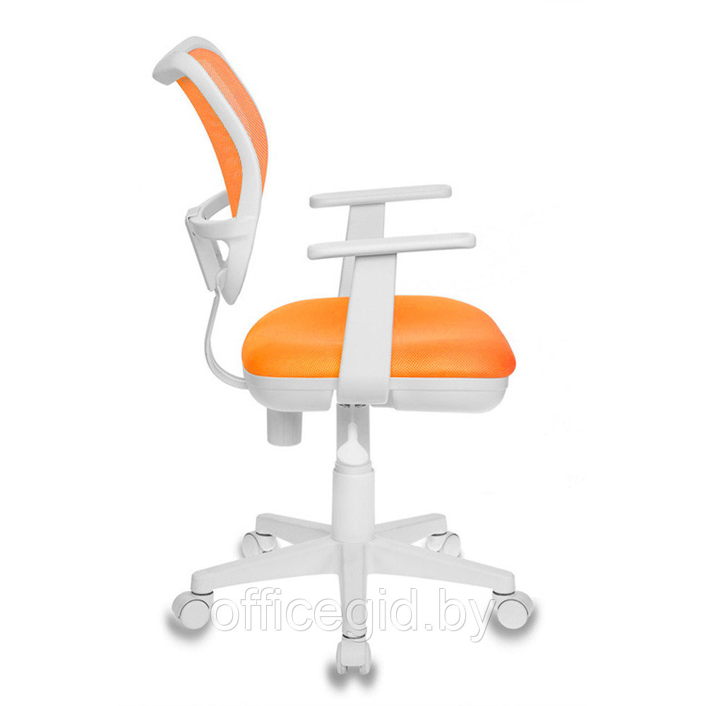 Кресло для детей Бюрократ "CH-W797/OR/TW-96-1", сетка, ткань, пластик, оранжевый - фото 5 - id-p188892456