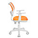 Кресло для детей Бюрократ "CH-W797/OR/TW-96-1", сетка, ткань, пластик, оранжевый, фото 5