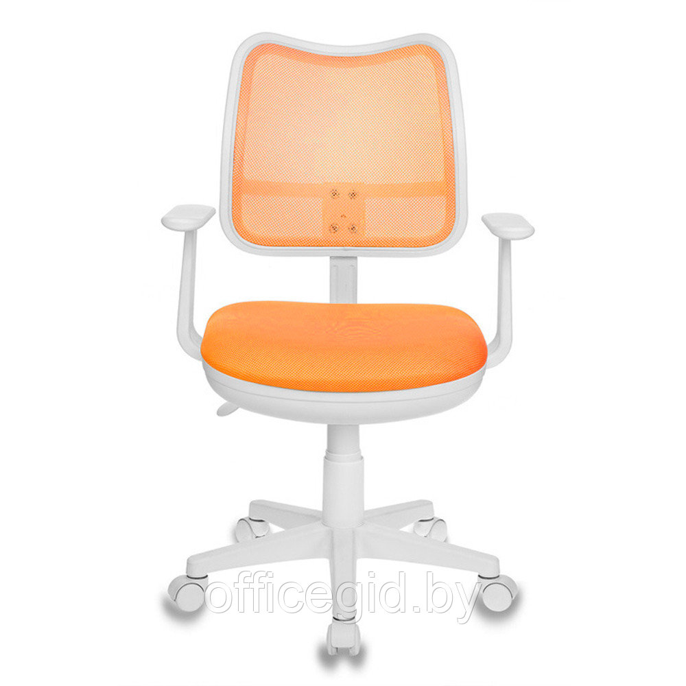 Кресло для детей Бюрократ "CH-W797/OR/TW-96-1", сетка, ткань, пластик, оранжевый - фото 6 - id-p188892456