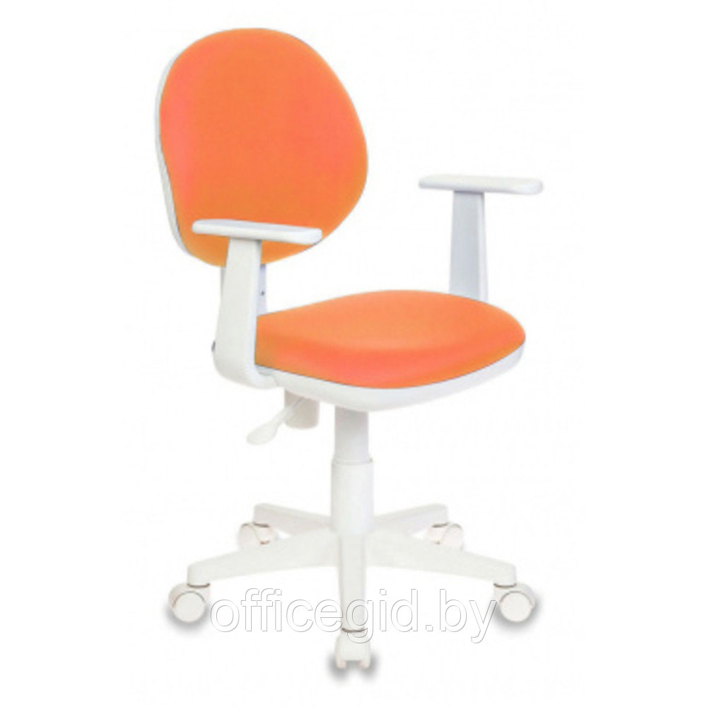 Кресло "Бюрократ CH-W356AXSN", ткань, пластик, оранжевый