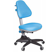 Кресло "Бюрократ KD-2", ткань, пластик, светло-голубой