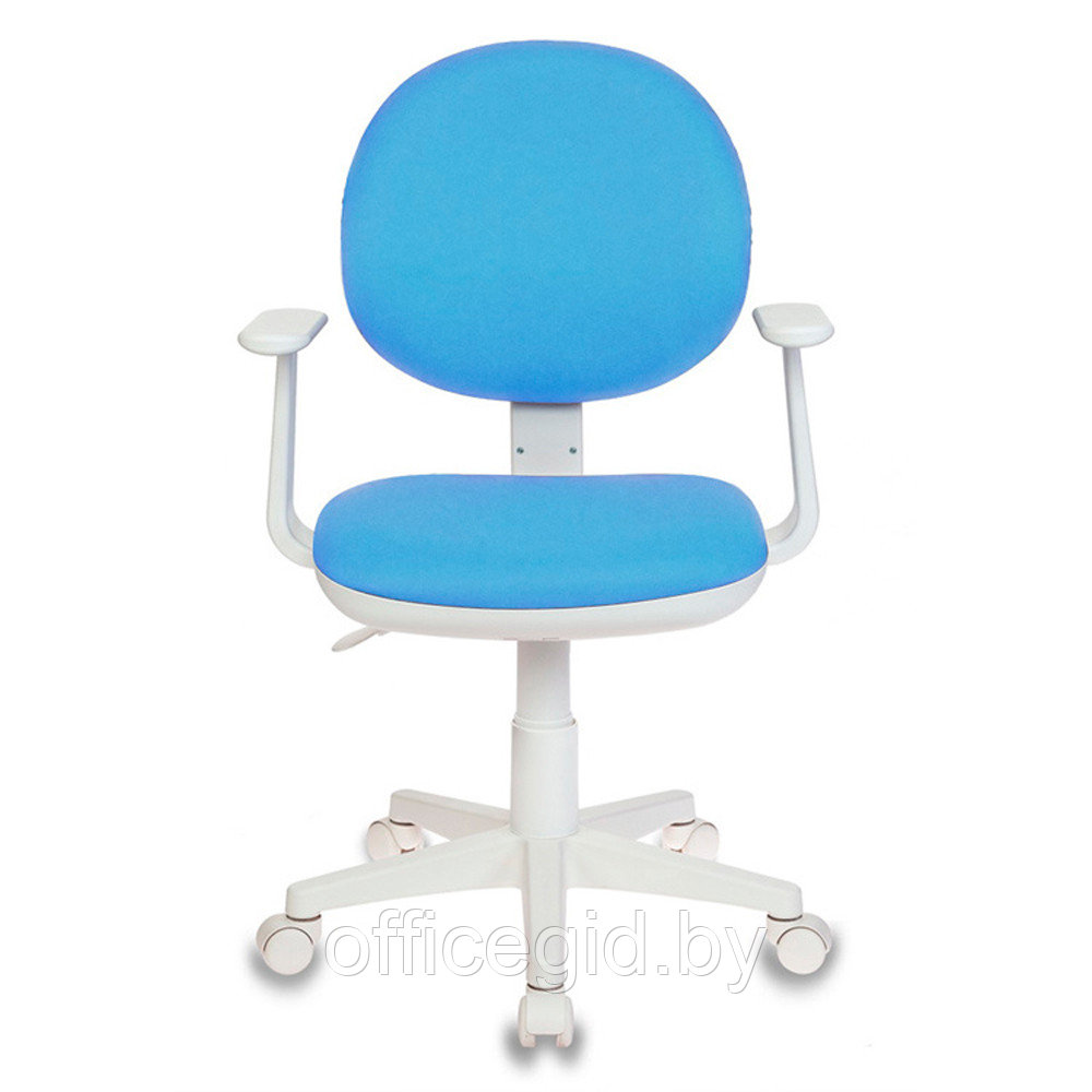 Кресло для детей Бюрократ "CH-W356AXSN/15-", ткань, пластик, голубой - фото 2 - id-p188892460