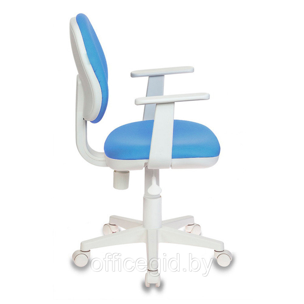 Кресло для детей Бюрократ "CH-W356AXSN/15-", ткань, пластик, голубой - фото 3 - id-p188892460