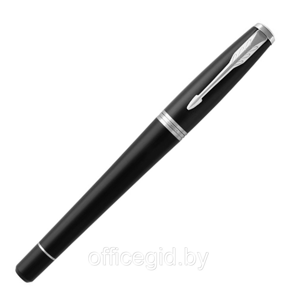 Ручка-роллер "Parker Urban Muted Black Chrome Trim", 0.5 мм, черный, серебристый, стерж. черный - фото 2 - id-p188888801