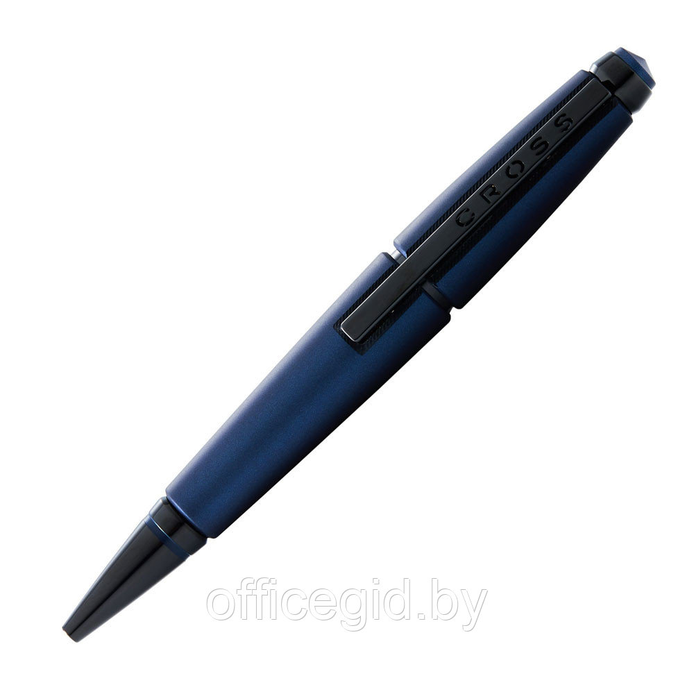 Ручка-роллер "Cross Edge Matte Blue Lacquer", 0.7 мм, матовый синий, черный, стерж. черный - фото 3 - id-p188888803
