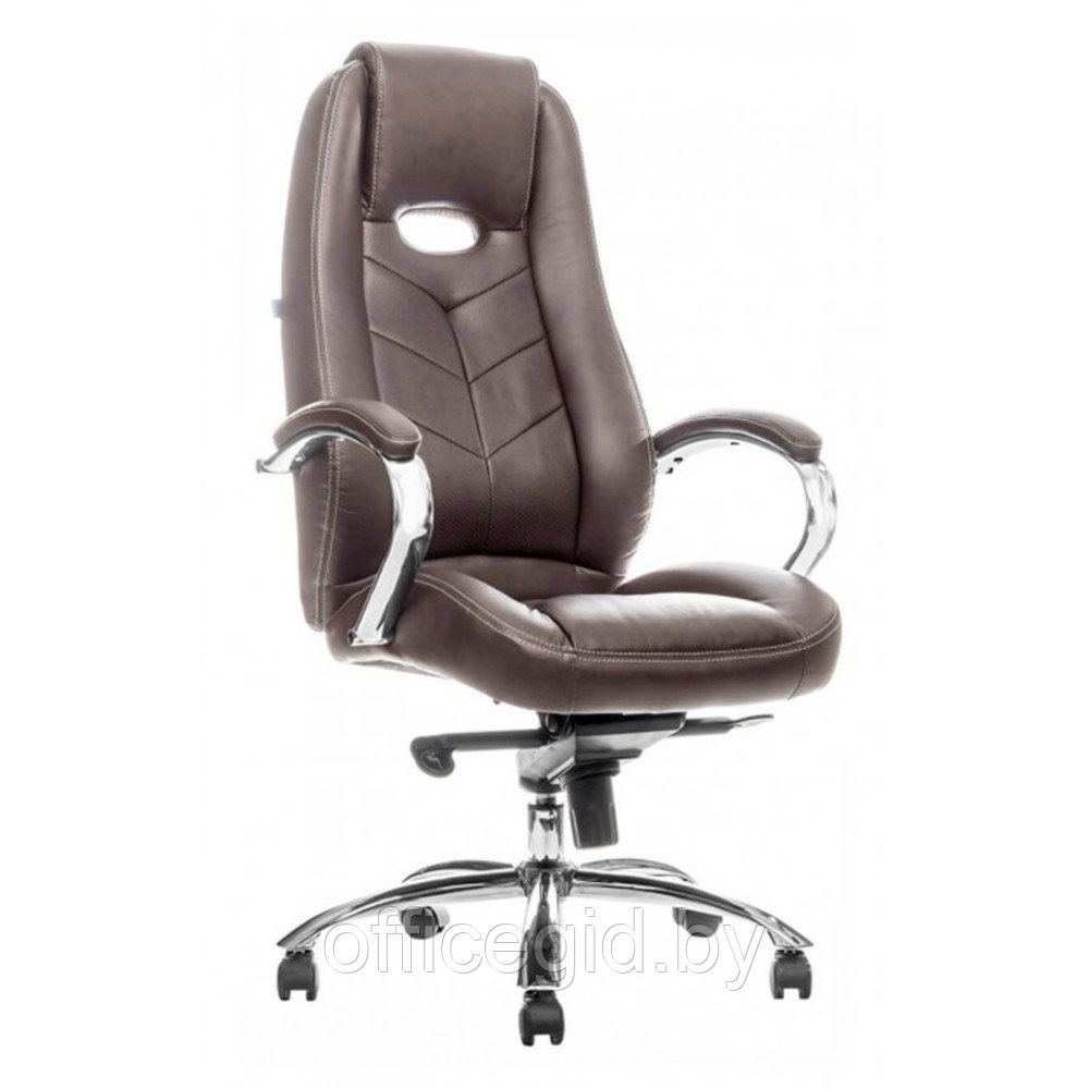 Кресло для руководителя EVERPROF "DRIFT PU", экокожа, металл, коричневый - фото 1 - id-p188893362