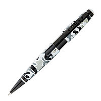 Ручка-роллер "Cross Edge Black and White Camo", 0.7 мм, черно-белый камуфляж, черный, стерж. черный