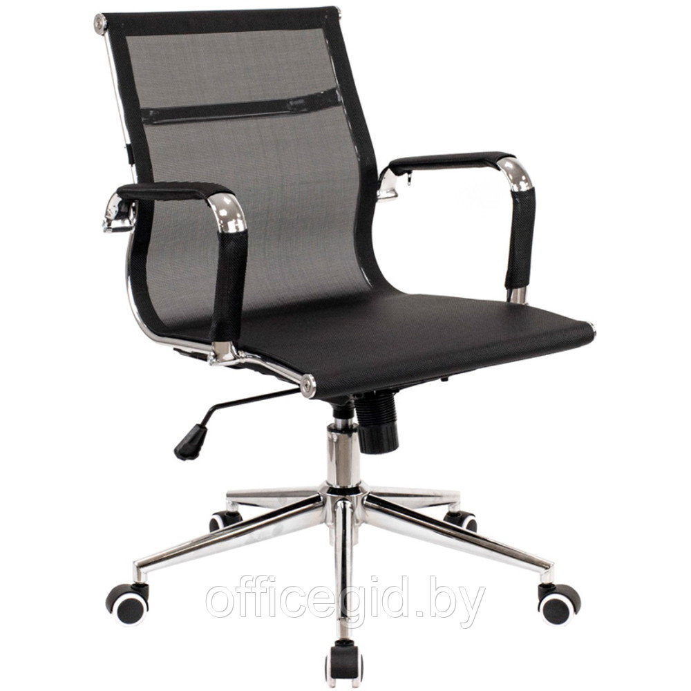 Кресло для руководителя EVERPROF "Opera LB", сетка, металл, черный - фото 1 - id-p188893371