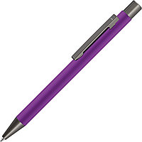Ручка шариковая автоматическая "Straight Gum", 1.0 мм, фиолетовый, антрацит, стерж. синий