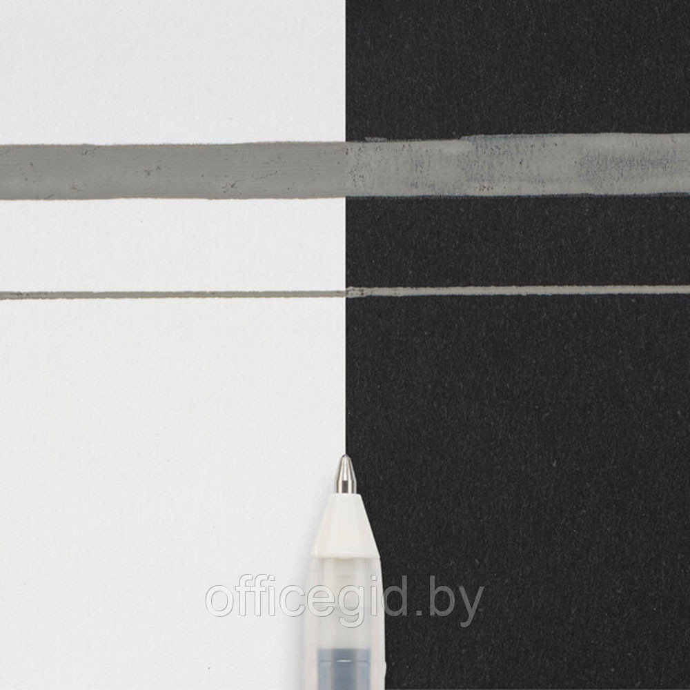 Ручка гелевая "GELLY ROLL SOUFFLE", 1.0 мм, прозрачный, стерж. серый - фото 2 - id-p188885211