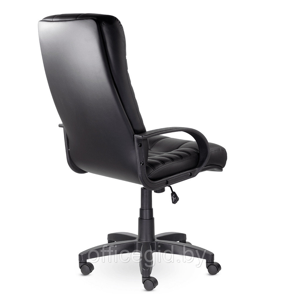 Кресло для руководителя UTFC Атлант В пластик, кожа К-01, черный - фото 3 - id-p188893391