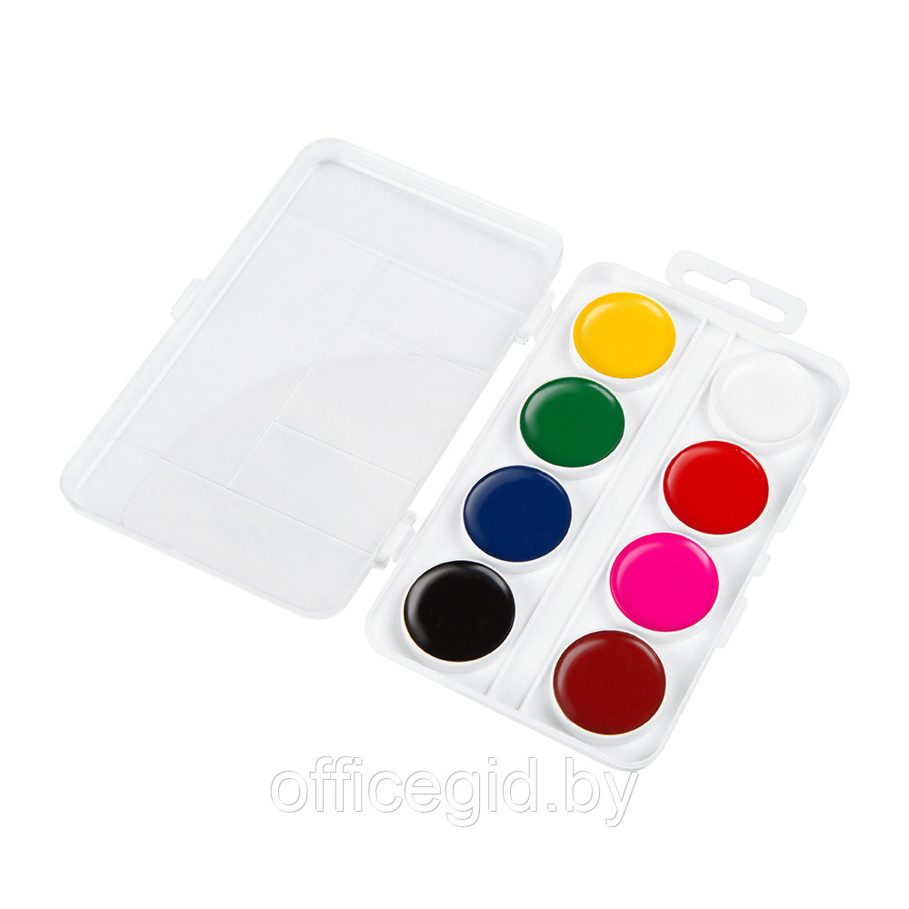 Краски акварельные "Мультики", 8 цветов, ассорти - фото 2 - id-p188886019