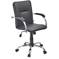 Кресло для персонала Фабрикант "SAMBA G", кожзам, металл, черный