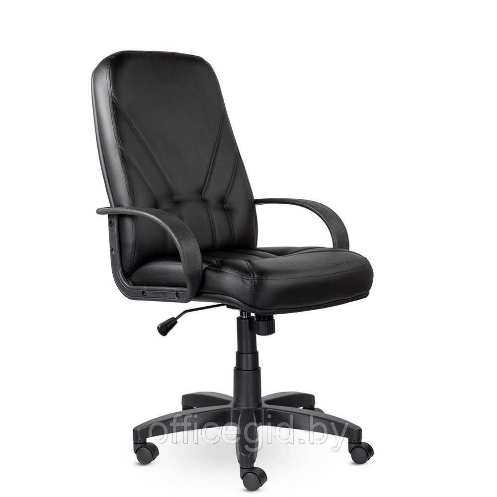 Кресло для руководителя UTFC Комо В пластик, кожзам Z-11, черный - фото 1 - id-p188893398
