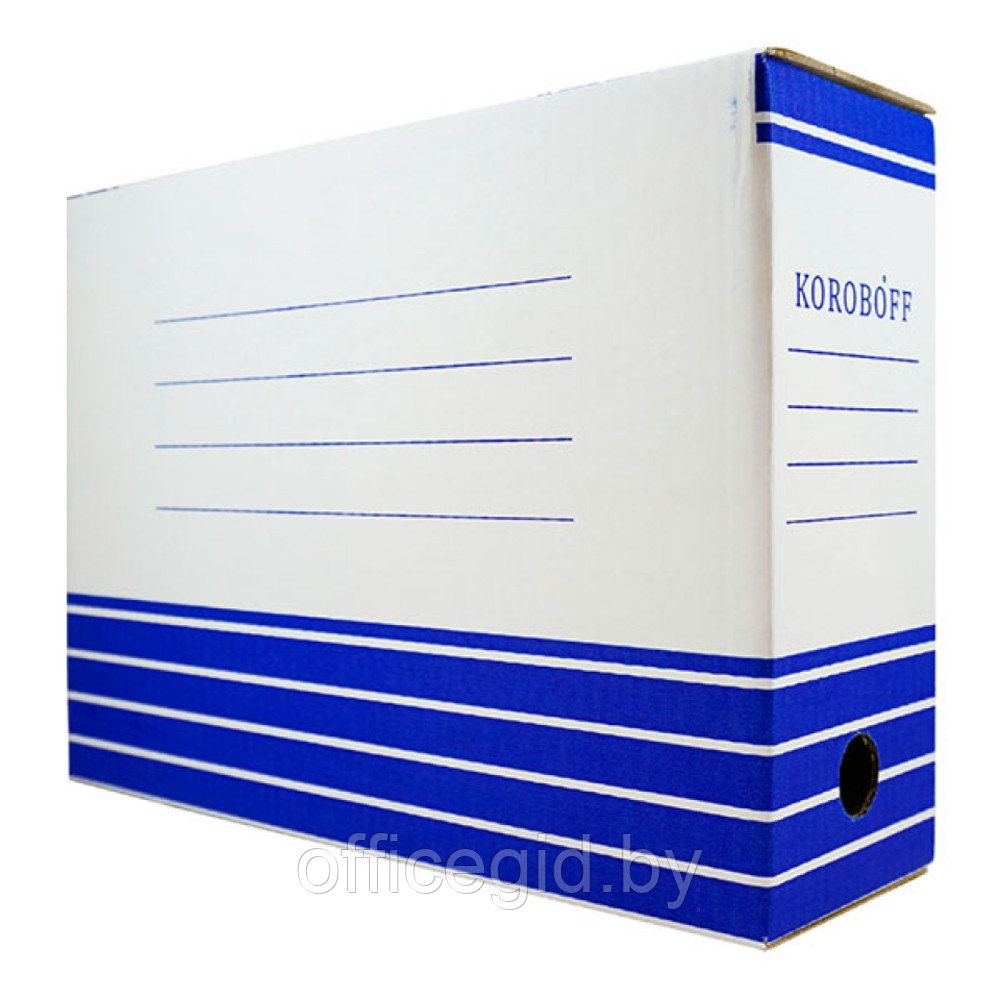 Коробка архивная "Koroboff", 150x322x240 мм, синий - фото 3 - id-p188887989