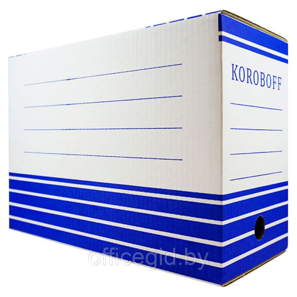 Коробка архивная "Koroboff", 150x322x240 мм, синий - фото 4 - id-p188887989