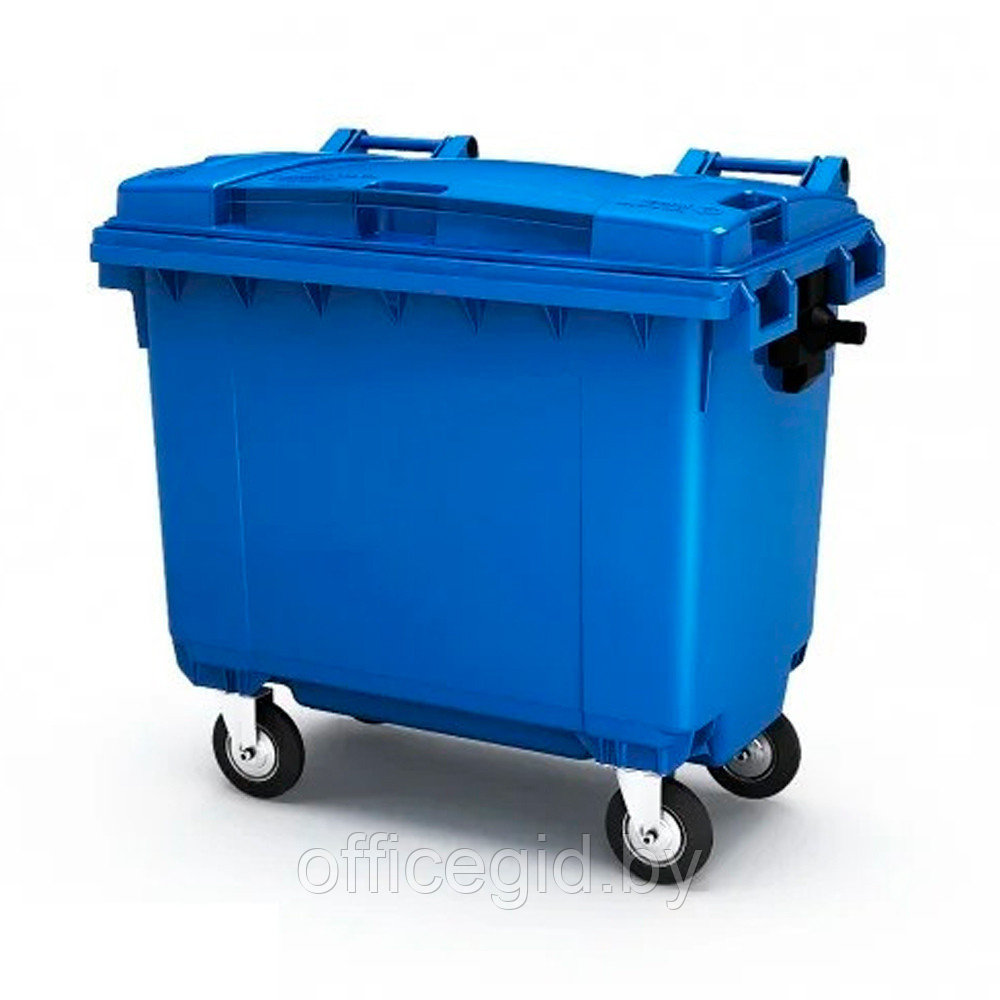Контейнер пластиковый для мусора 660 литров синий - фото 1 - id-p188894345