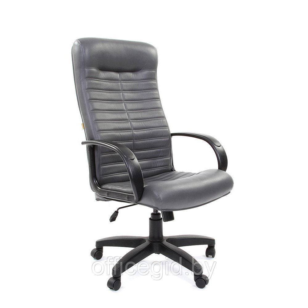 Кресло для руководителя "CHAIRMAN 480 LT" экокожа, пластик, серый - фото 1 - id-p188893409