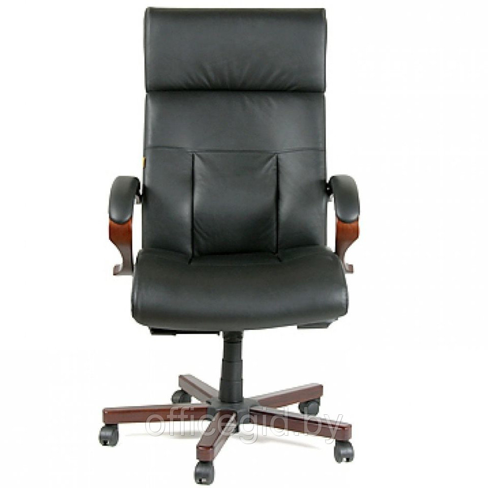 Кресло для руководителя "Chairman 421", кожа, металл, дерево, черный - фото 2 - id-p188893411