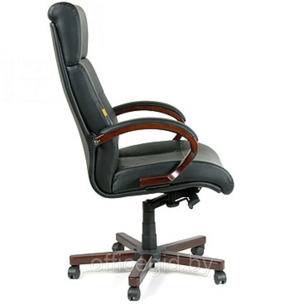 Кресло для руководителя "Chairman 421", кожа, металл, дерево, черный - фото 3 - id-p188893411