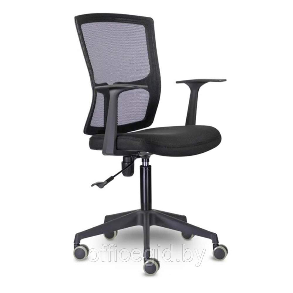 Кресло для персонала UTFC Стэнфорд СН-501 пластик, ткань/сетка, черный - фото 1 - id-p188893414