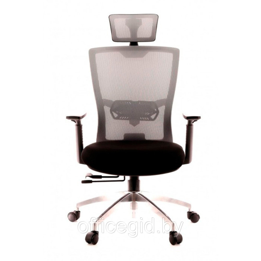 Кресло для руководителя EVERPROF "Polo", ткань, сетка, металл, черный, серый - фото 3 - id-p188893420