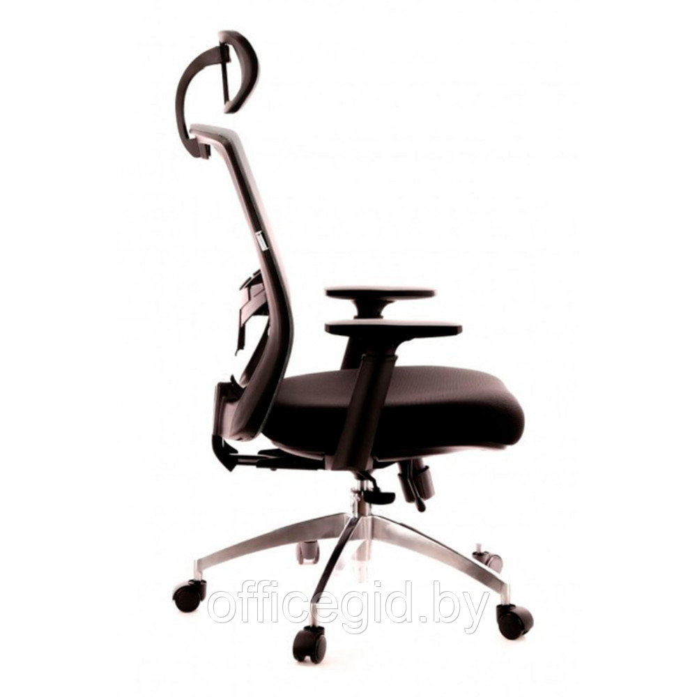 Кресло для руководителя EVERPROF "Polo", ткань, сетка, металл, черный, серый - фото 4 - id-p188893420