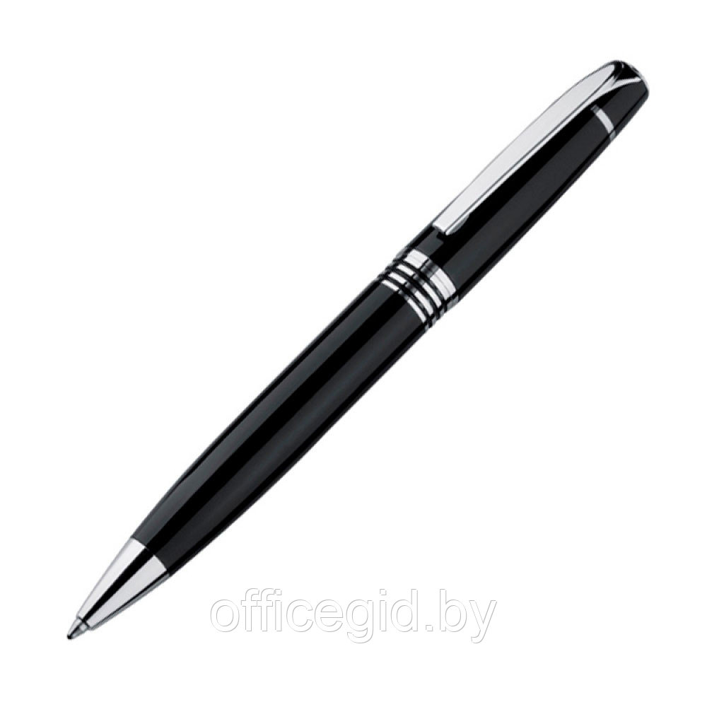 Ручка шариковая автоматическая "Mark Twain 1748103", черный, серебристый, стерж. синий - фото 1 - id-p188888880