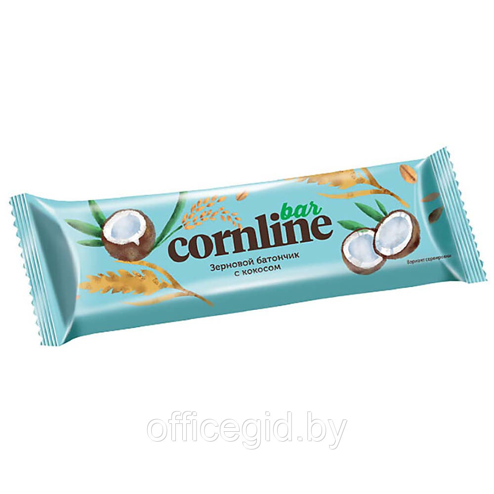 Батончик "Cornline", 30 г, с кокосом - фото 1 - id-p188891599