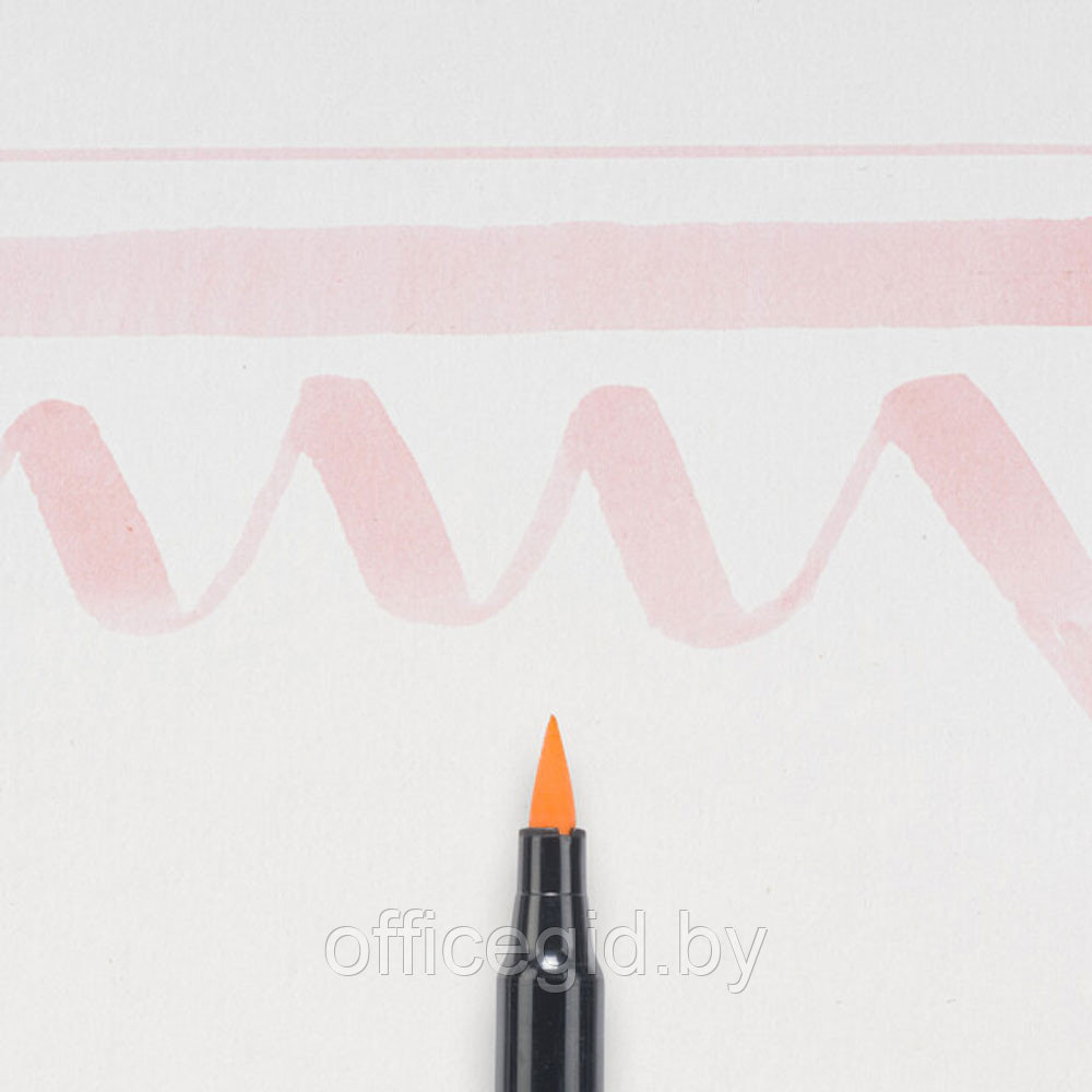 Маркер акварельный "Koi Color Brush", светло-оранжевый - фото 2 - id-p188885254