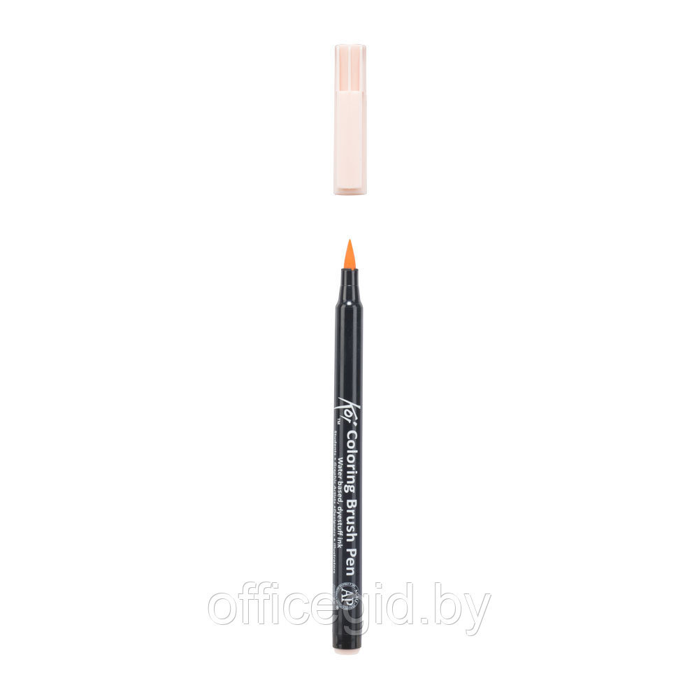 Маркер акварельный "Koi Color Brush", светло-оранжевый - фото 3 - id-p188885254