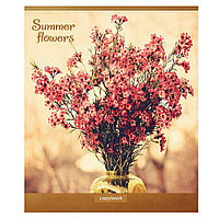 Тетрадь "Summer flowers", А5, 96 листов, клетка, ассорти