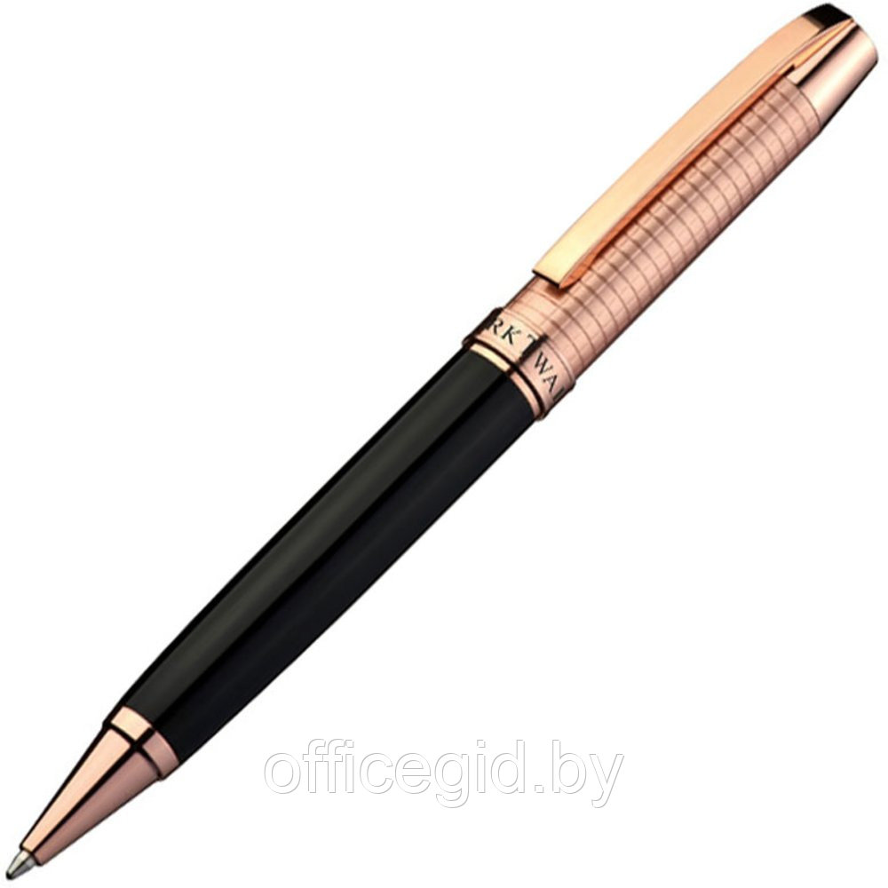Ручка шариковая автоматическая "Mark Twain 1303403", черный, золотистый, стерж. синий - фото 1 - id-p188888887