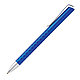 Ручка шариковая автоматическая Xindao "X3.1", 1.0 мм, синий, серебристый, стерж. синий, фото 2