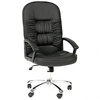 Кресло для руководителя "Chairman 418", экокожа, металл, черный