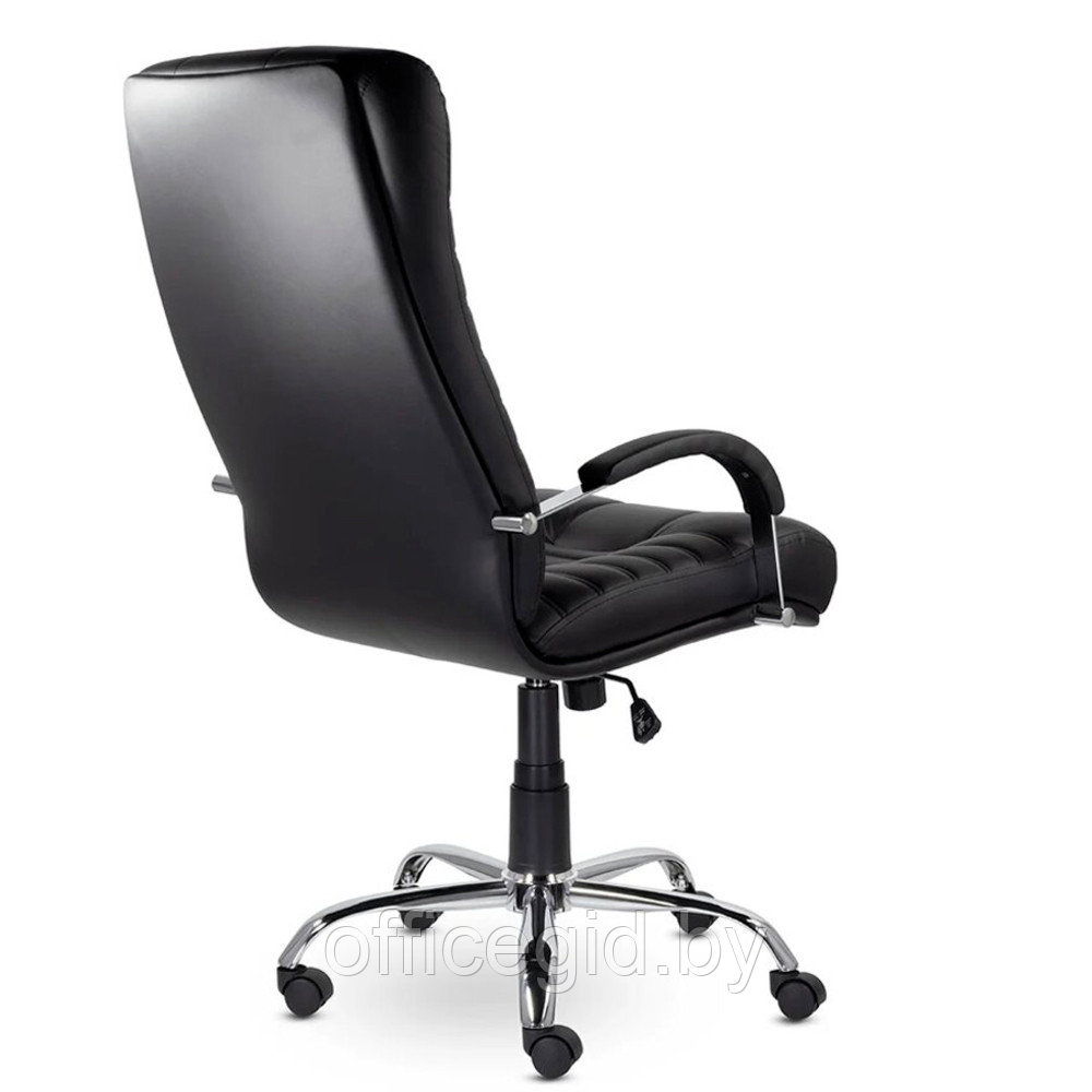 Кресло для руководителя UTFC Атлант В хром, экокожа S0401, черный - фото 3 - id-p188893444