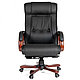Кресло для руководителя "Chairman 653", кожа, металл, дерево, черный, фото 2
