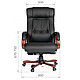 Кресло для руководителя "Chairman 653", кожа, металл, дерево, черный, фото 4