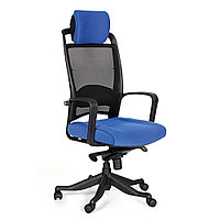 Кресло для руководителя "Chairman 283", ткань, пластик, синий