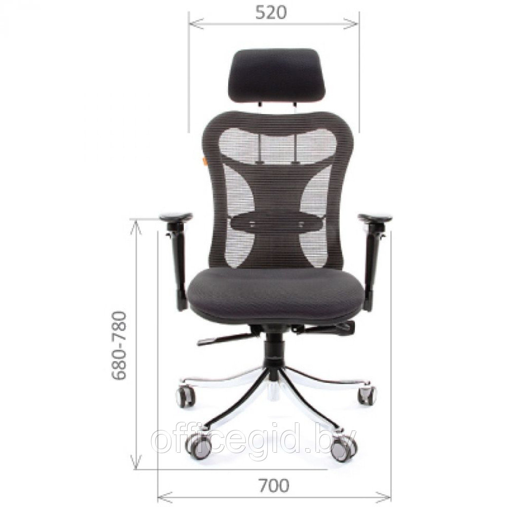 Кресло для руководителя "Chairman 769", ткань, хром, черный - фото 5 - id-p188893450