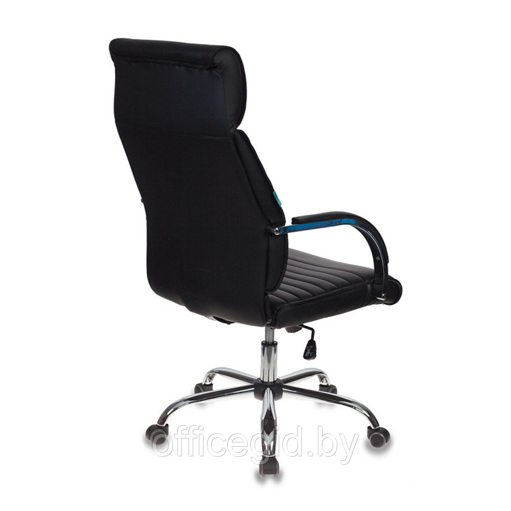Кресло для руководителя "Бюрократ T-8010SL", кожзам, хром, черный - фото 2 - id-p188893462