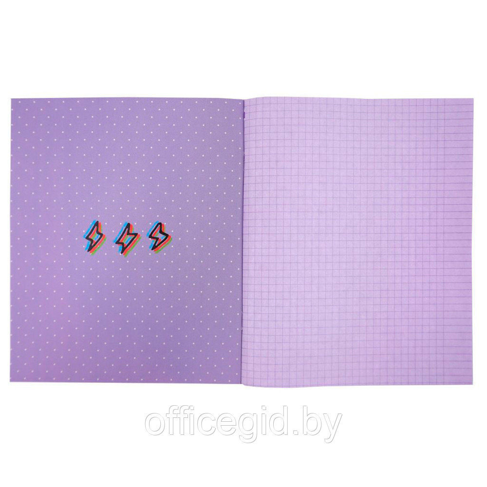 Тетрадь "Lavender. Дизайн 2", А5, 48 листов, клетка, разноцветный - фото 2 - id-p188886097