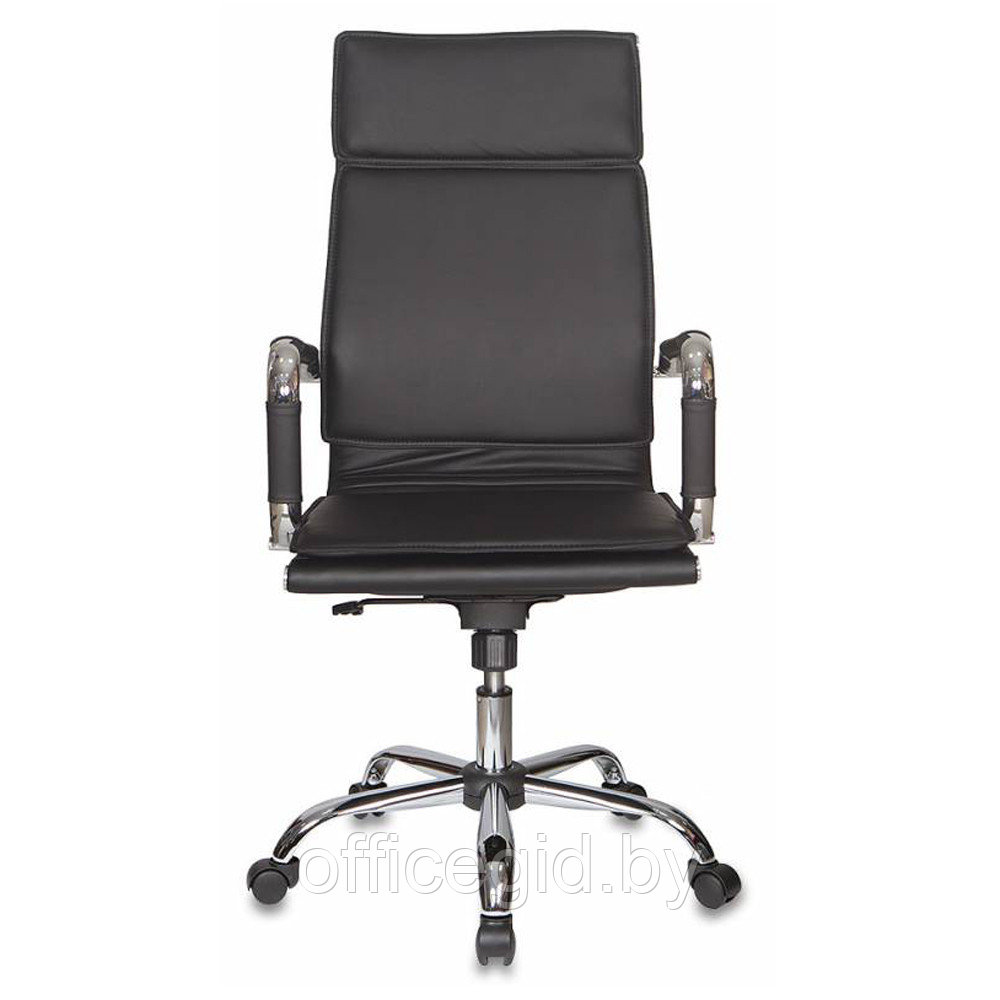 Кресло для руководителя "Бюрократ CH-993" высокая спинка, кожзам, хром, черный - фото 3 - id-p188893482