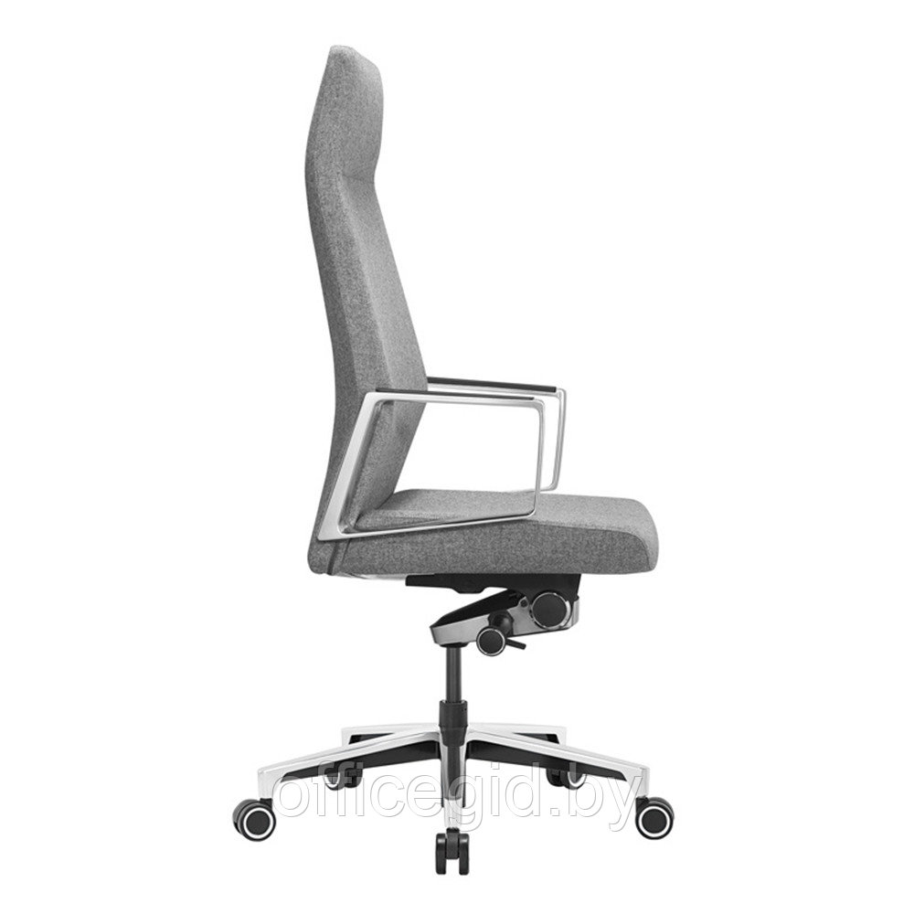 Кресло руководителя Бюрократ "JONS", ткань, алюминий, серый - фото 2 - id-p188893485