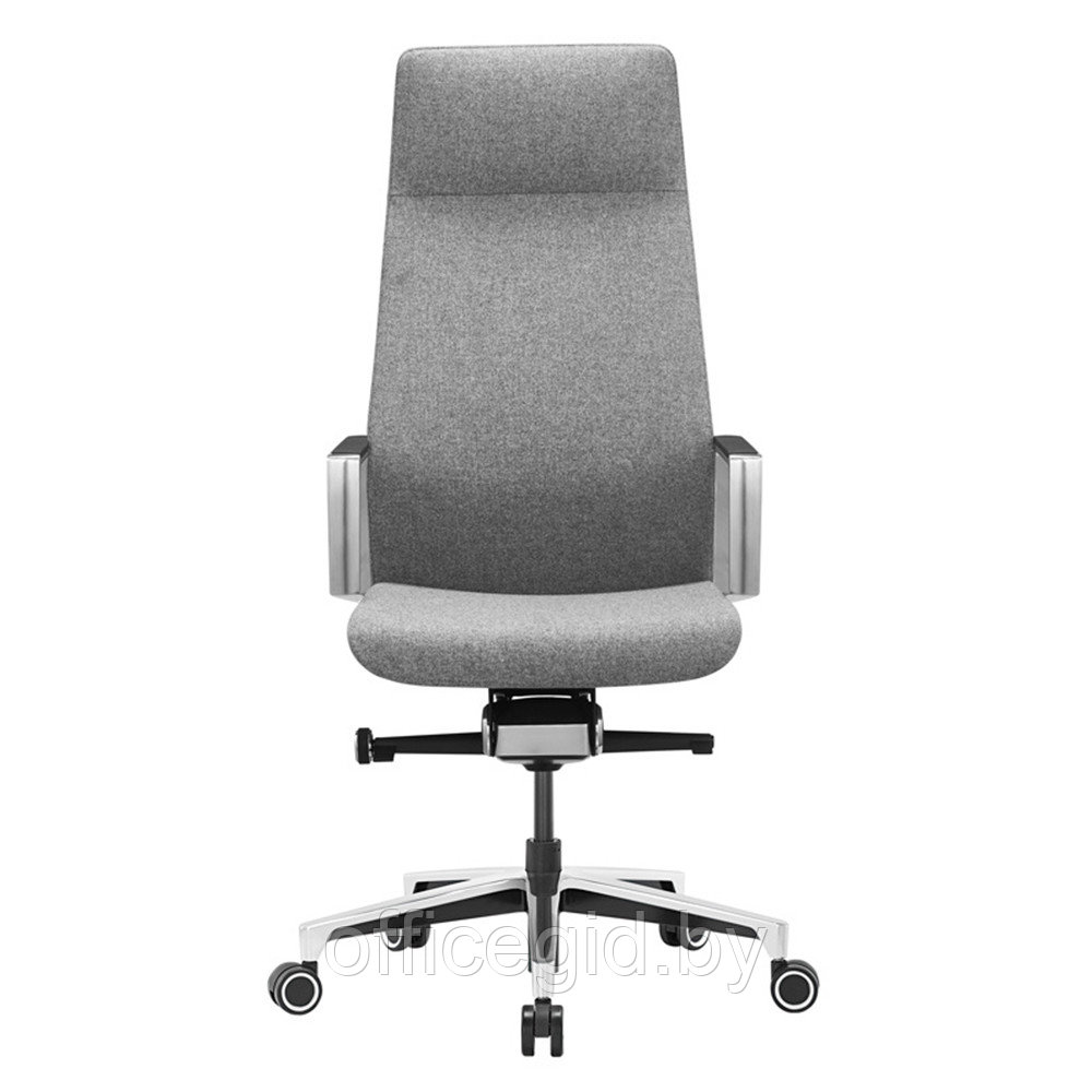 Кресло руководителя Бюрократ "JONS", ткань, алюминий, серый - фото 3 - id-p188893485