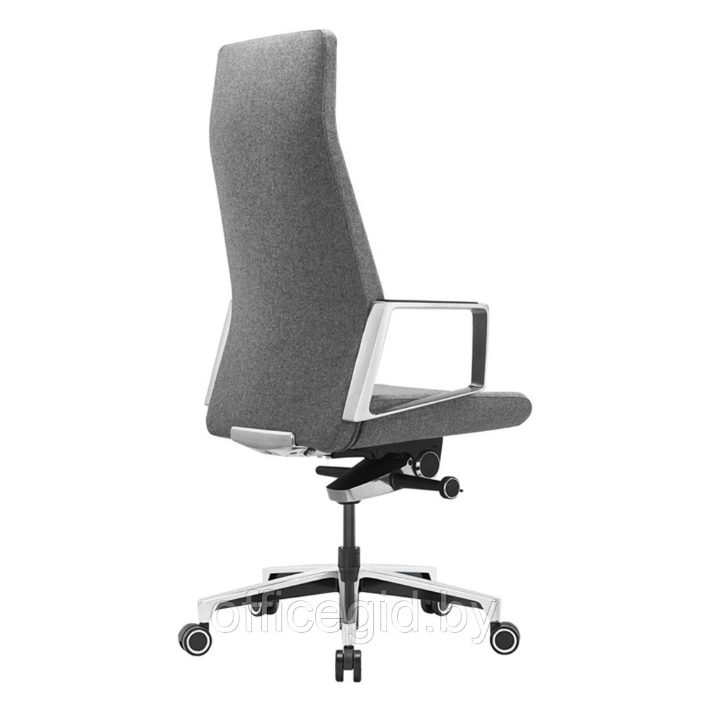 Кресло руководителя Бюрократ "JONS", ткань, алюминий, серый - фото 4 - id-p188893485