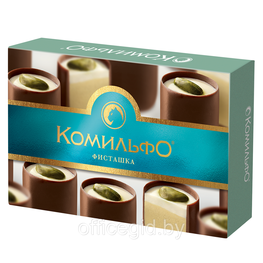 Конфеты шоколадные "Комильфо", 116 г, c двухслойной начинкой и фисташкой - фото 3 - id-p188891652