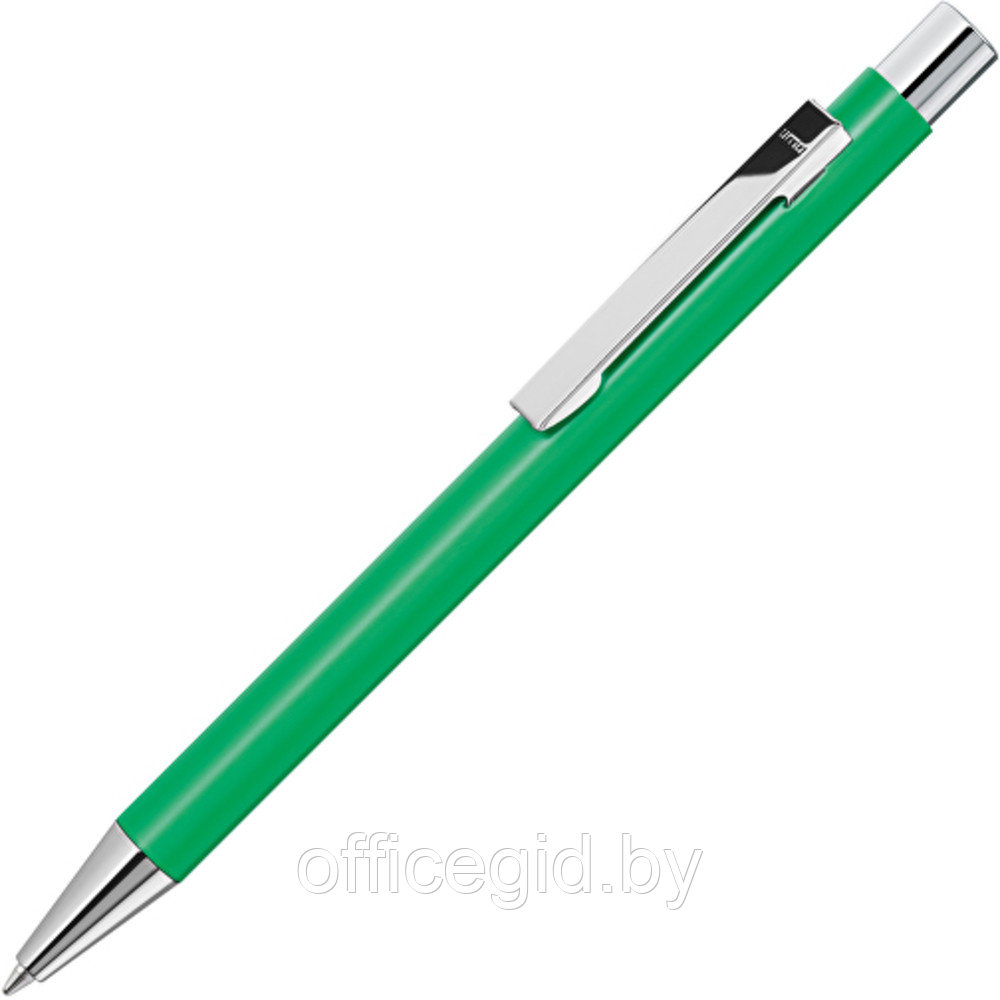 Ручка шариковая автоматическая "Straight Si", 1.0 мм, зеленый, серебристый, стерж. синий - фото 1 - id-p188888953
